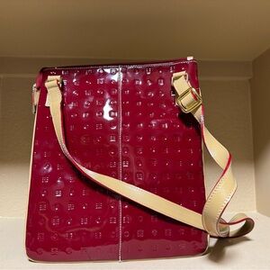 Arcadia red patent leather Crossbody. Used once. Like new.